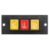 Rolling Door Up Down Stop 3 Buttons Black Plastic Housing Push Button Switch ► Photo 3/6