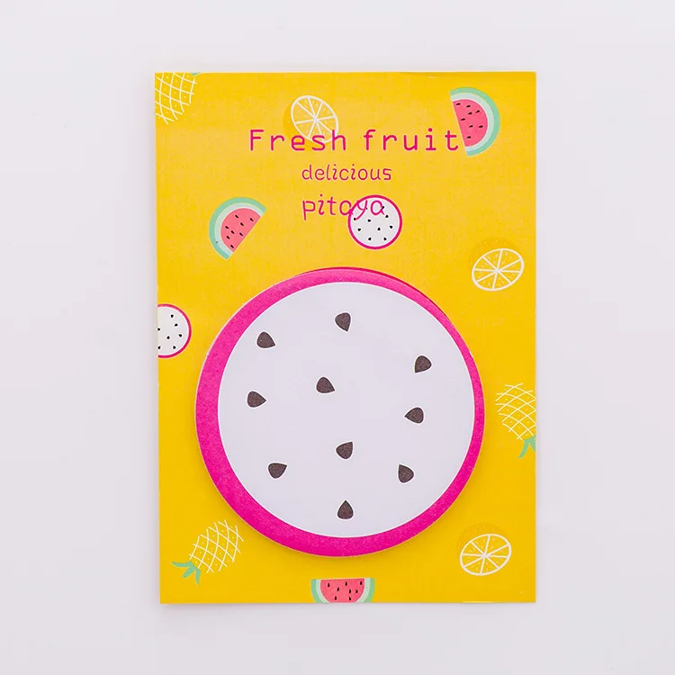 40 упаковок Kawaii Memo стикер креативный апельсин ананас блокнот милый стикер для заметок планировщик наклейка memo Me Post стационарный - Цвет: Dragon fruit