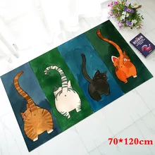 В форме животных милый кот Печать Ванная комната Кухня ковровое покрытие Добро пожаловать пол коврик дом домашний коврик ковер для гостиной Противоскользящий коврик
