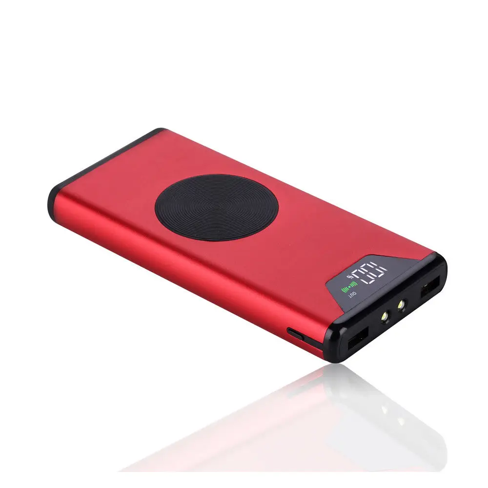 20000 мАч Qi Беспроводное зарядное устройство, внешний аккумулятор для iPhone X 6 7 Plus 11, внешний аккумулятор для мобильного телефона, зарядное устройство для samsung Note 8 S9 S8 Plus S7