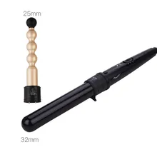 Профессиональные керамические щипцы для завивки со сменной палочкой для волос профессиональные бигуди для волос с регулировкой температуры 45