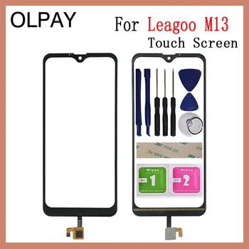 

OLPAY 6.1'' Phone Front Glass For Leagoo M13 Touch Screen Glass Digitizer Panel Lens Sensor Tools Free Adhesive+Wipes