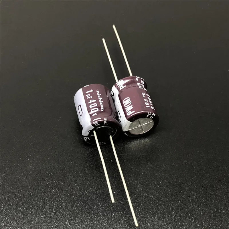 20 шт 1 мкФ 400V NICHICON PW серия 10x12,5 мм низкое сопротивление длительный срок службы 400V1uF алюминиевый электролитический конденсатор