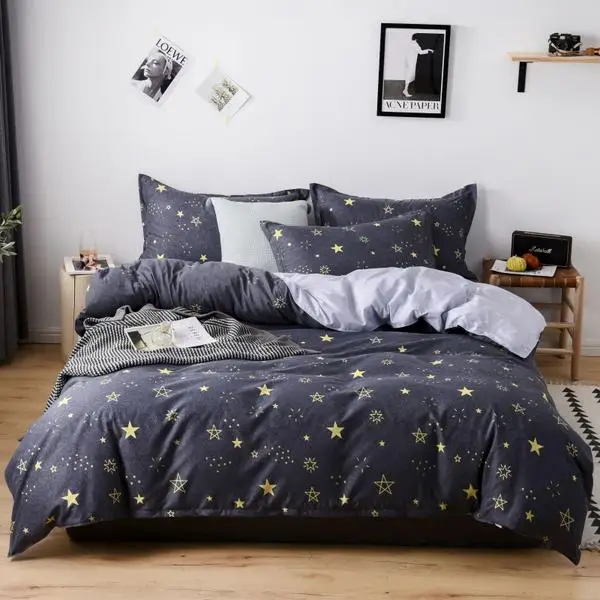 

Quality 3 Pcs Bed Set Duvet Cover Comforter Cover 2 Pillowcase Quilt Cover 180*220/200*230/220*240 Queen King Full Twin Size