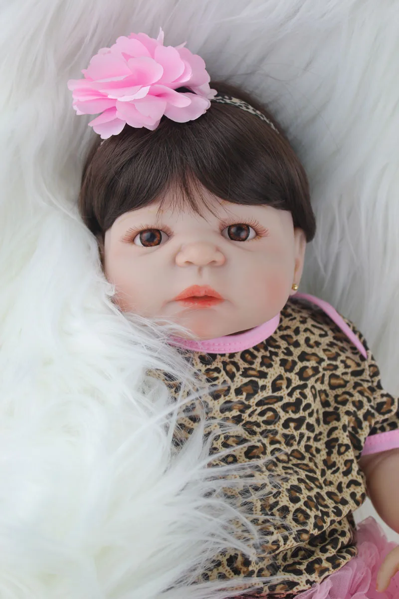 55 см полностью силиконовый Bebe Reborn Baby Girl реалистичный 22 &quotноворожденный малыш