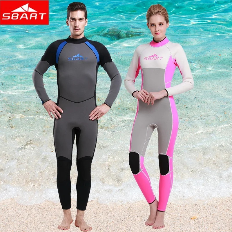 SBART 2015 Neoprene diving Wet suit Women Surfing Wetsuits 3MM Men
