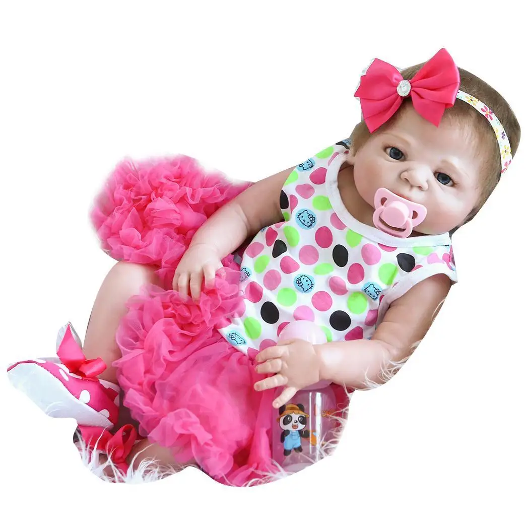 

Kids Soft Silicone Realistic With Clothes Opened Eyes Reborn Baby 2-4Years Collectibles, Gift, Playmate Doll