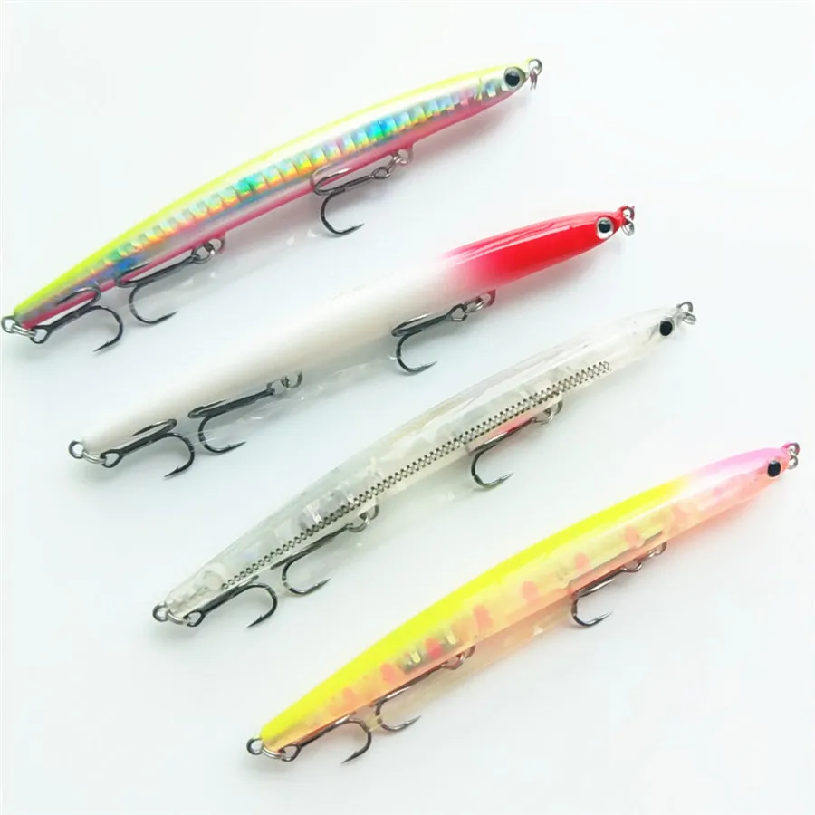 

Tsurinoya 4Pcs DW47 Artificial Topwater Fishing Lure Fishing Tackle 11cm/12g Floating Pencil Lure 3D eyes