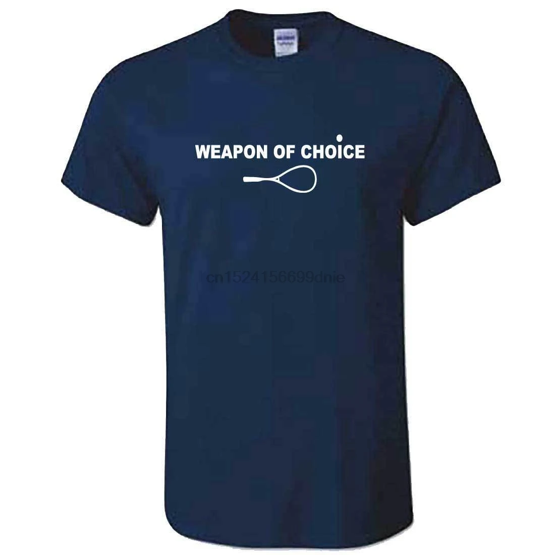 

Unisex Funny SQUASH Tshirt - Funny Weapon Of Choice SQUASH Racket T Shirt Gift