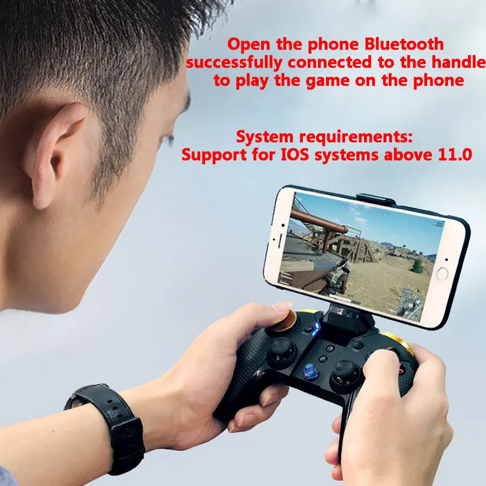 New Arrival 2019 Bluetooth Gamepad Game Controller Joypad Direct Play PUBG Mobile iOSAndroid Turbo Acceler 40MR25 (12)