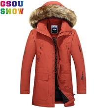 GSOU Снежная брендовая мужская лыжная куртка сноуборд куртка зимняя водонепроницаемая бейсболка для походов с защитной сеткой Лыжная одежда мужские лыжные костюмы снежное пальто