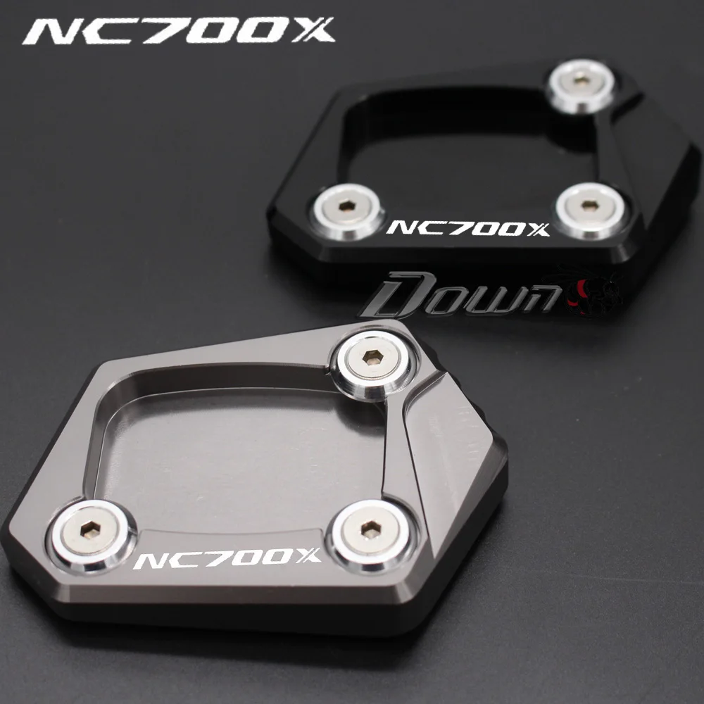 

CNC Billet Aluminum Kickstand Foot Plate Side Stand Extension Pad Enlarge Extension For Honda NC700 X NC700X NC700 X 2012-2013