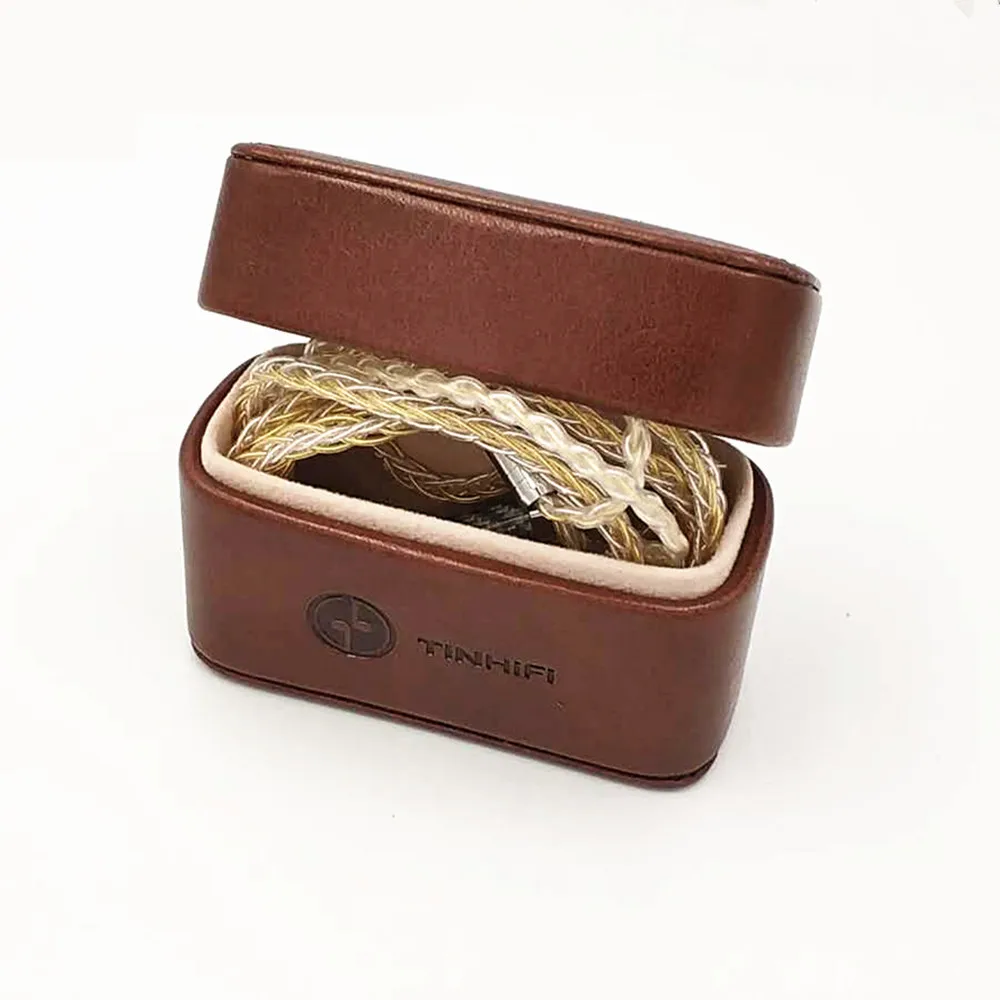 

TINHIFI Earphone High-end Leather Case Magnetic headphone headset cable Storage Box Digital Package TIN T2 PRO T3 AS10 AS16 V80