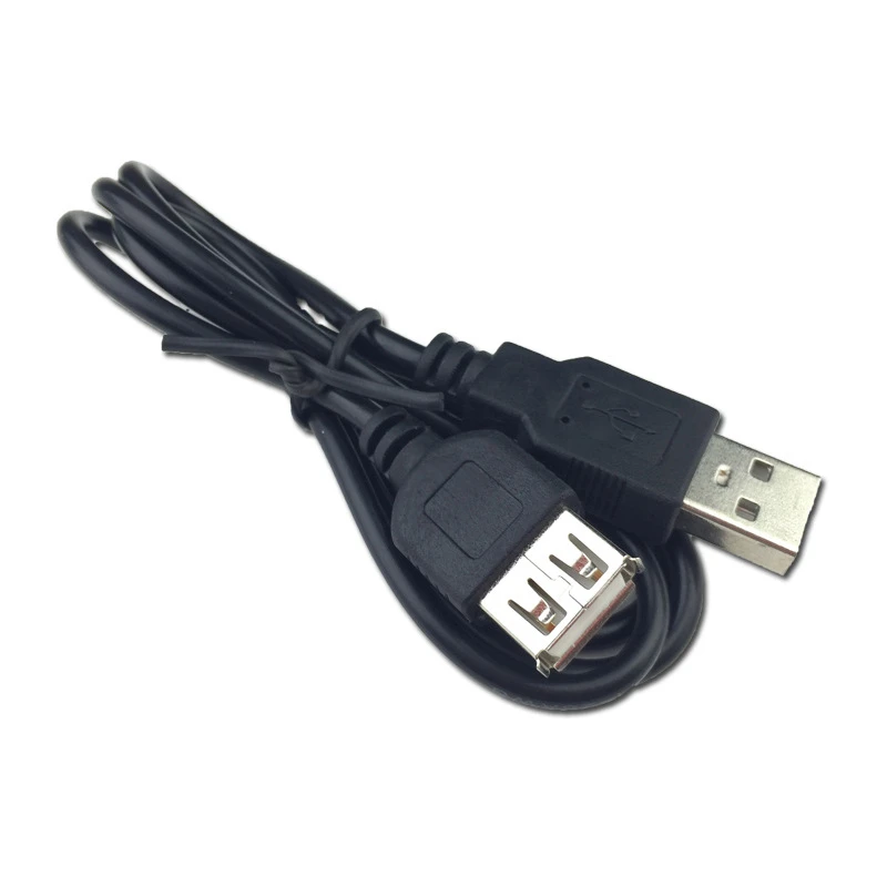 أسود 1.5 m USB 2.0 تمديد كابلات الرصاص وذكر لأنثى تهمة الرقمية بيانات موصل كابل ل PC الهاتف جهاز ذكي