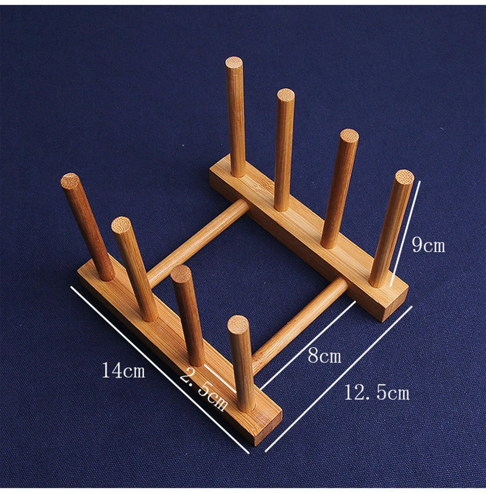 6/4/3 Слои бамбуковая сушилка для посуды сушилка для сушки крылом хранения Подставка держатель Кухня шкаф Органайзер для блюдо/тарелок/чашки