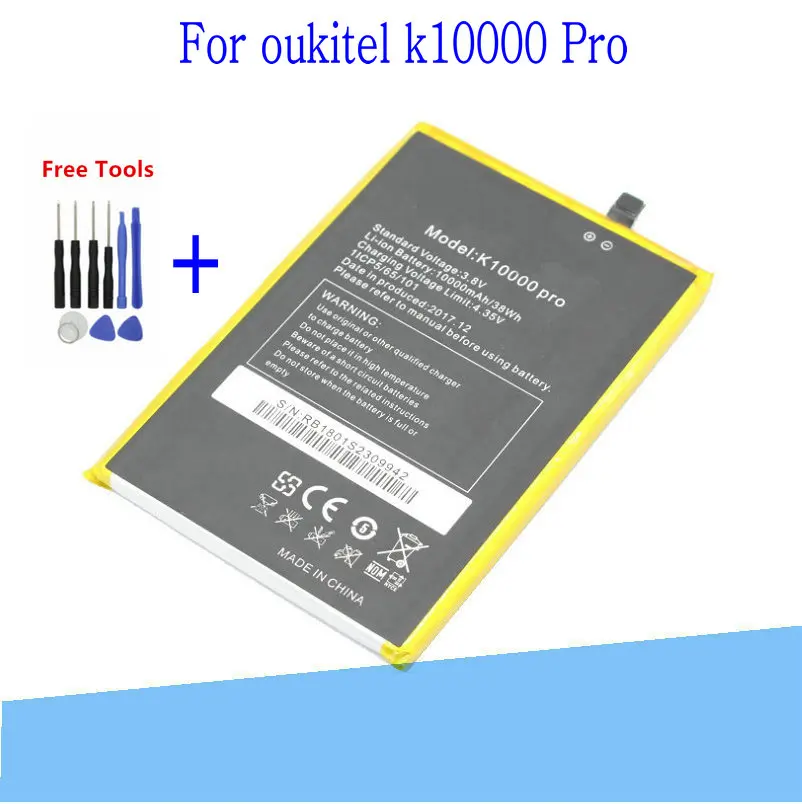 Сменный аккумулятор 3 8 В 10000 мА · ч для Oukitel k10000 Pro k10000Pro большой емкости + набор