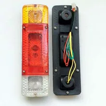 2 шт. электрических трехколесных велосипедов задние фонари зад сигнала поворота Стоп-сигнал фары сигнальный фонарь шесть провода три лампочки 12V