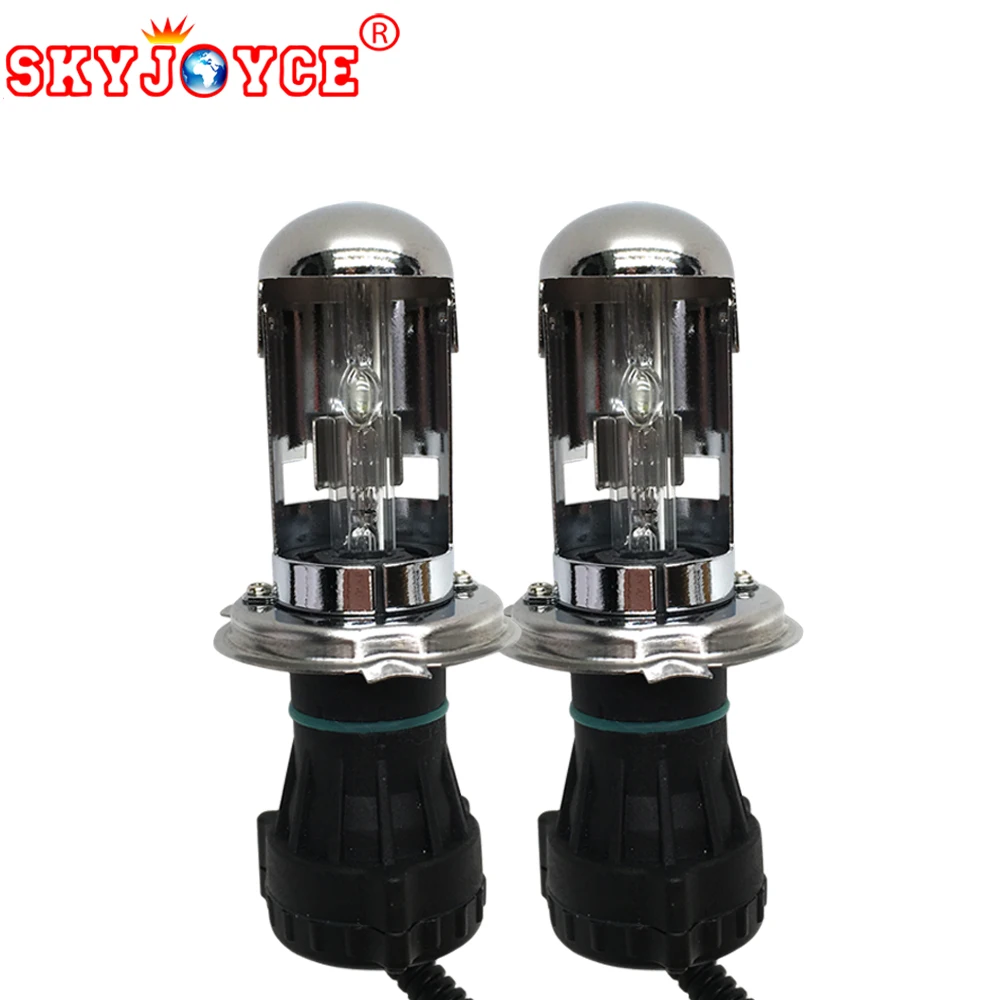 2x 35w 12v Ac H4 Hid Light 4300k 6000k 8000k 3000k Gold Yellow Auto H4