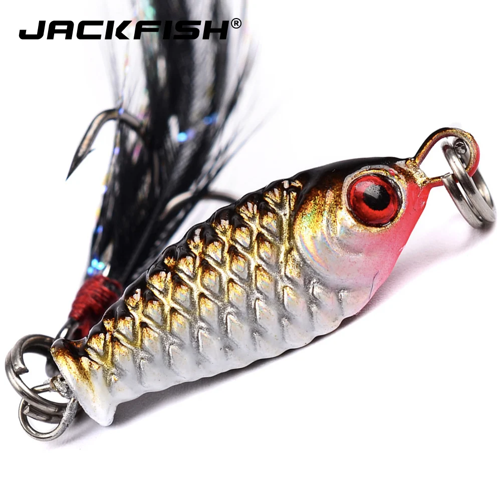 JACKFISH 2.5 سنتيمتر 5g البسيطة المعادن شرك الصيد المهتز إغراء 3D عيون الاصطناعي الطعم مع ريشة هوك Crankbait الرقص الرصاص الصيد السحر JACKFISH 2.5 سنتيمتر 5g البسيطة المعادن شرك الصيد المهتز إغراء 3D عيون الاصطناعي الطعم مع ريشة هوك Crankbait الرقص الرصاص الصيد السحر