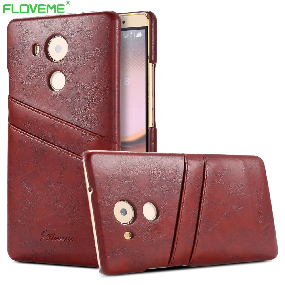 

Luxury Brand PU Leather Case For Huawei Ascend Mate 8 Card Slot Holster Back Cover Shock Proof Vintage For Huawei Mate 8 Cases