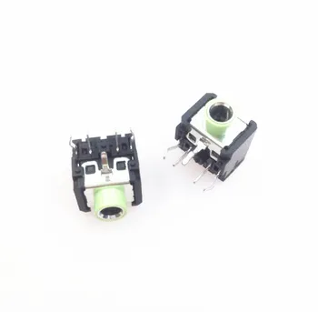

100pcs PJ306 PJ-306 light green/pink Headphones plug female 3.5MM headphone socket Double track socket Stereo socket