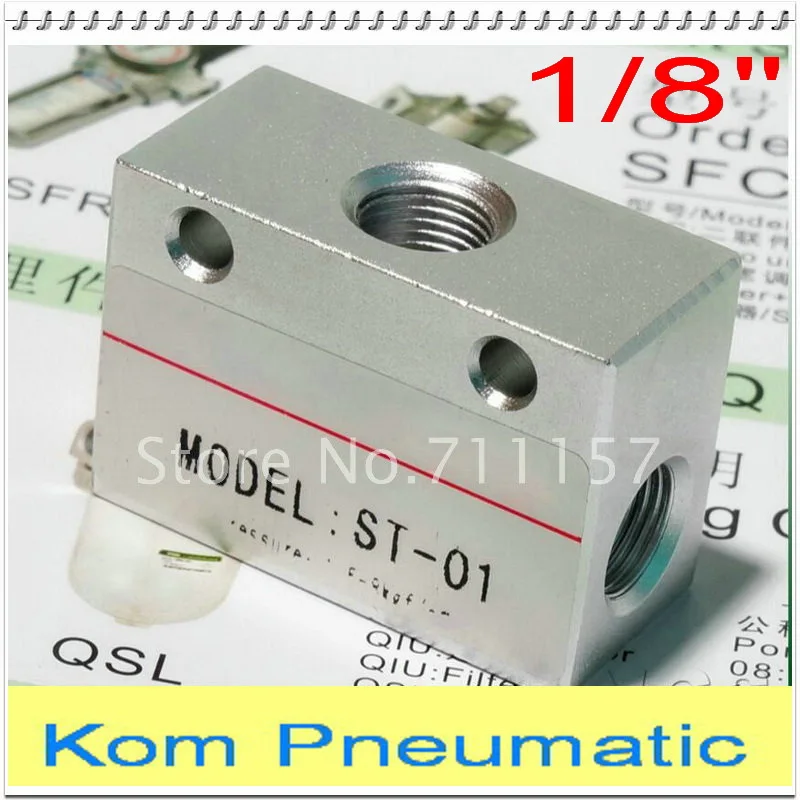 1pc Mov-01 2position 2-way G 1/8 Hand Control Air Pneumatic Mechanical Valve for sale online 