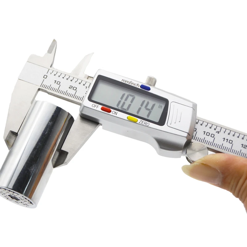 Digital Caliper Rustfritt stål - Elektronisk Digital Caliper 6 Tommer 0-150 mm Metal Micrometer Måleverktøy Vernier Caliper