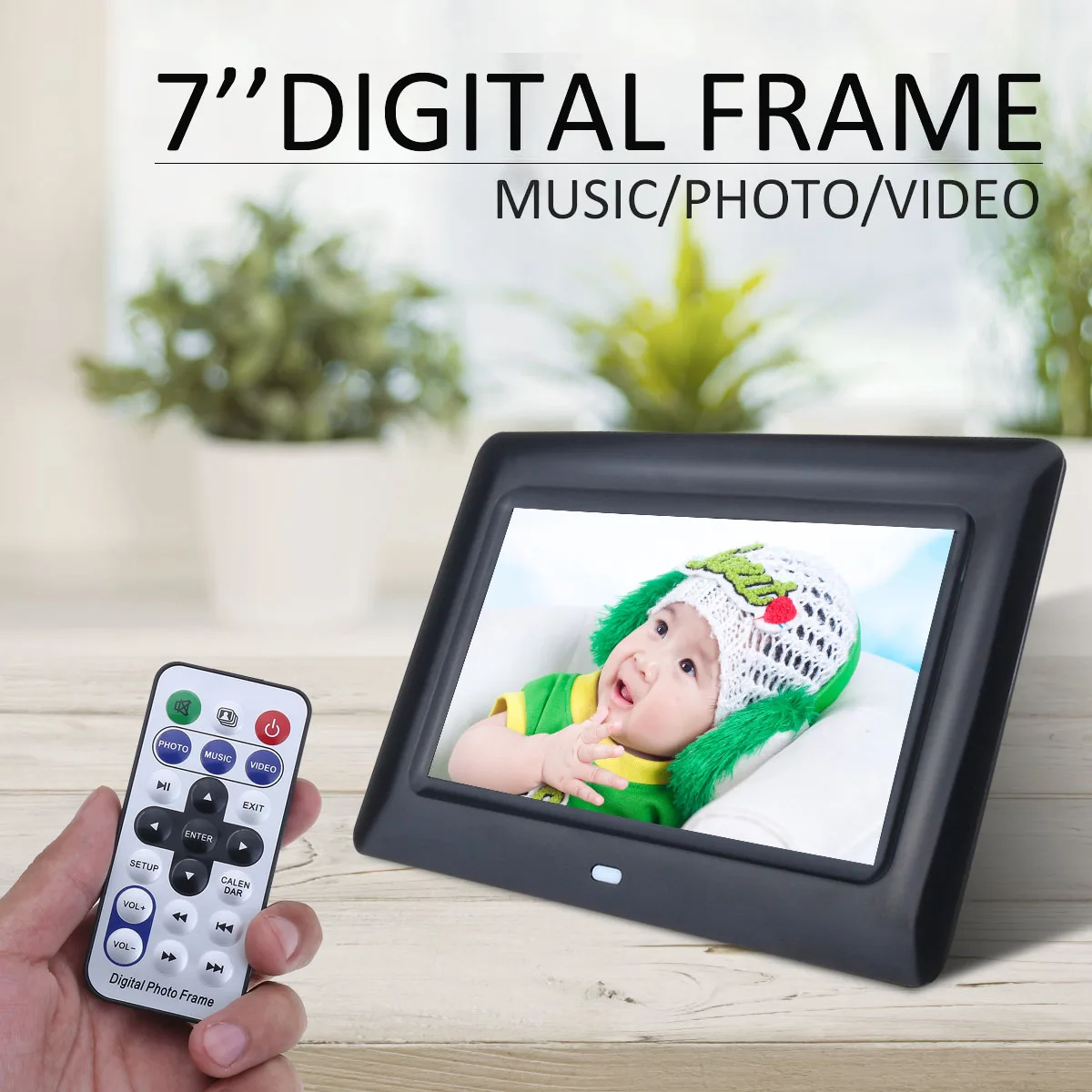 

7 inch LED Backlight HD 1280*800 Full Function Digital Photo Frame Electronic Album digitale Picture Music Video