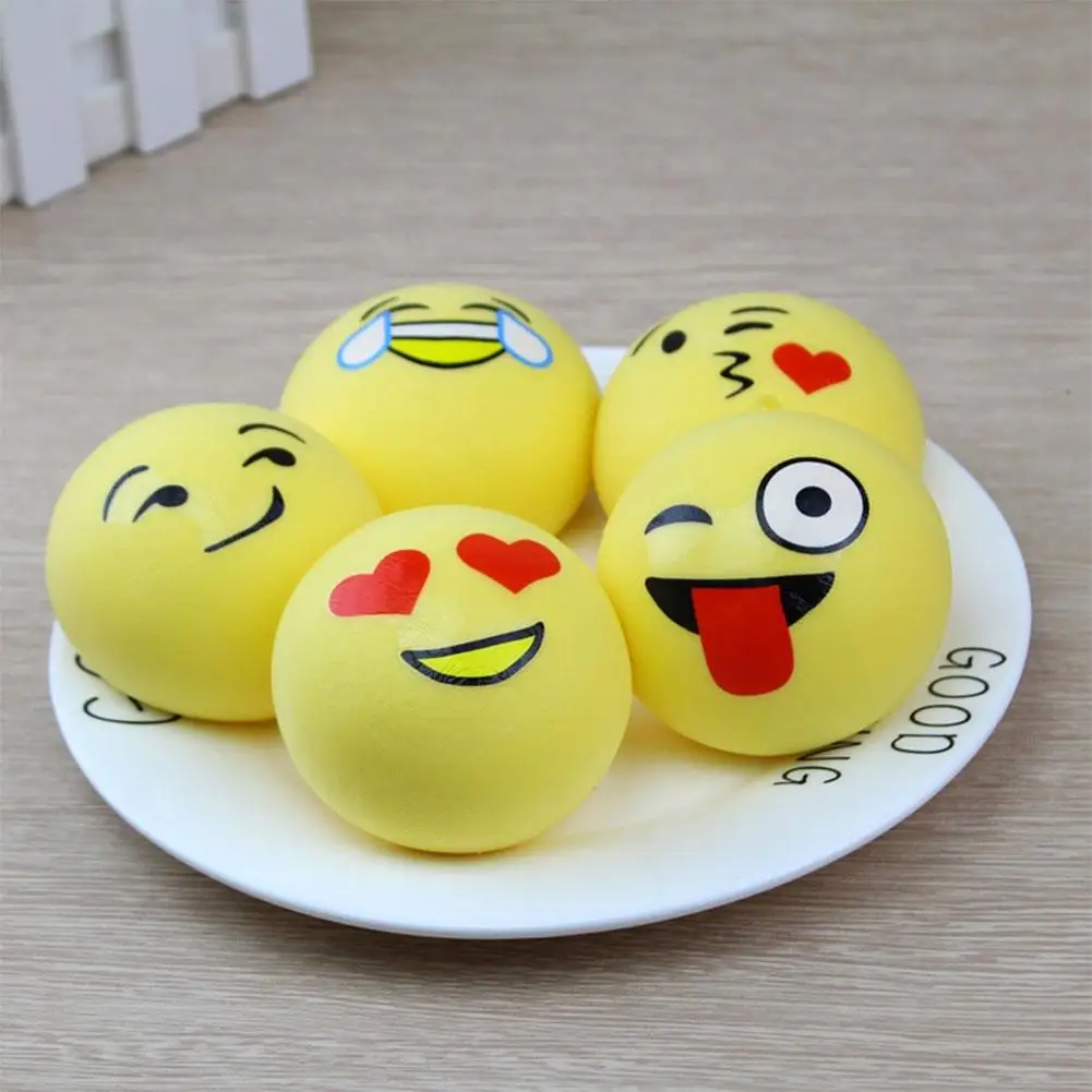 

Slow Rising Toy Cute Steamed Bun Shape Squishy Toy Stress Relief Tools For Kids Adults (random Expression )