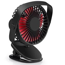 Портативный usb-вентилятор, Персональный вентилятор с зажимом, вращение на 360 °, настольный usb-вентилятор, 3 скорости ветра, маленький настольный вентилятор для путешествий, настольного охлаждения, домашнего офиса