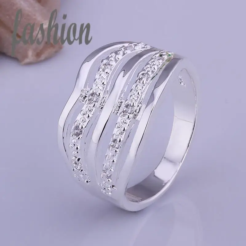 

NEW Fashion!!Wholesale silver plated Ring,Fashion Jewelry New Design Finger Ring For Lady anillos de plata wedding rings crown