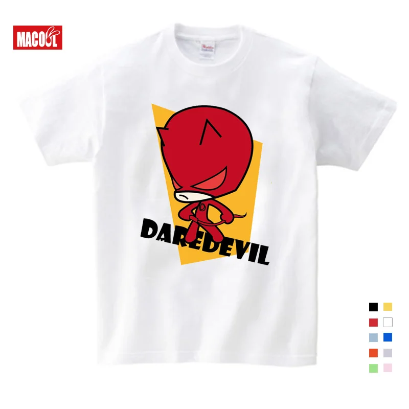 

2019 Comic Super Hero Boy T Shirt Superman Batman Captain America The Flash Movie Men Cosplay Girls T-Shirts 3T-9T Superhero Tee