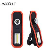 Портативный светодиодный фонарь 800 люмен AA с питанием от аккумулятора, фонарик с магнитным подвесным крюком, лампа аварийного освещения