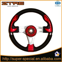2017 Novo de Alta qualidade 320mm Amarelo Esportes corrida Volante Do Carro 13 ”Polegadas Vermelho Auto volante Universal