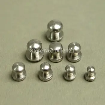 

free shipping 5mm stainless steel wallet bag screw belt Rivet Pacifier nail head monk diy handmade leather keycase hardware part