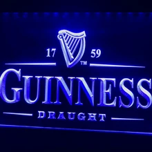 A002 Guinness винтажный светодиодный неоновый светильник с логотипами для пивного бара