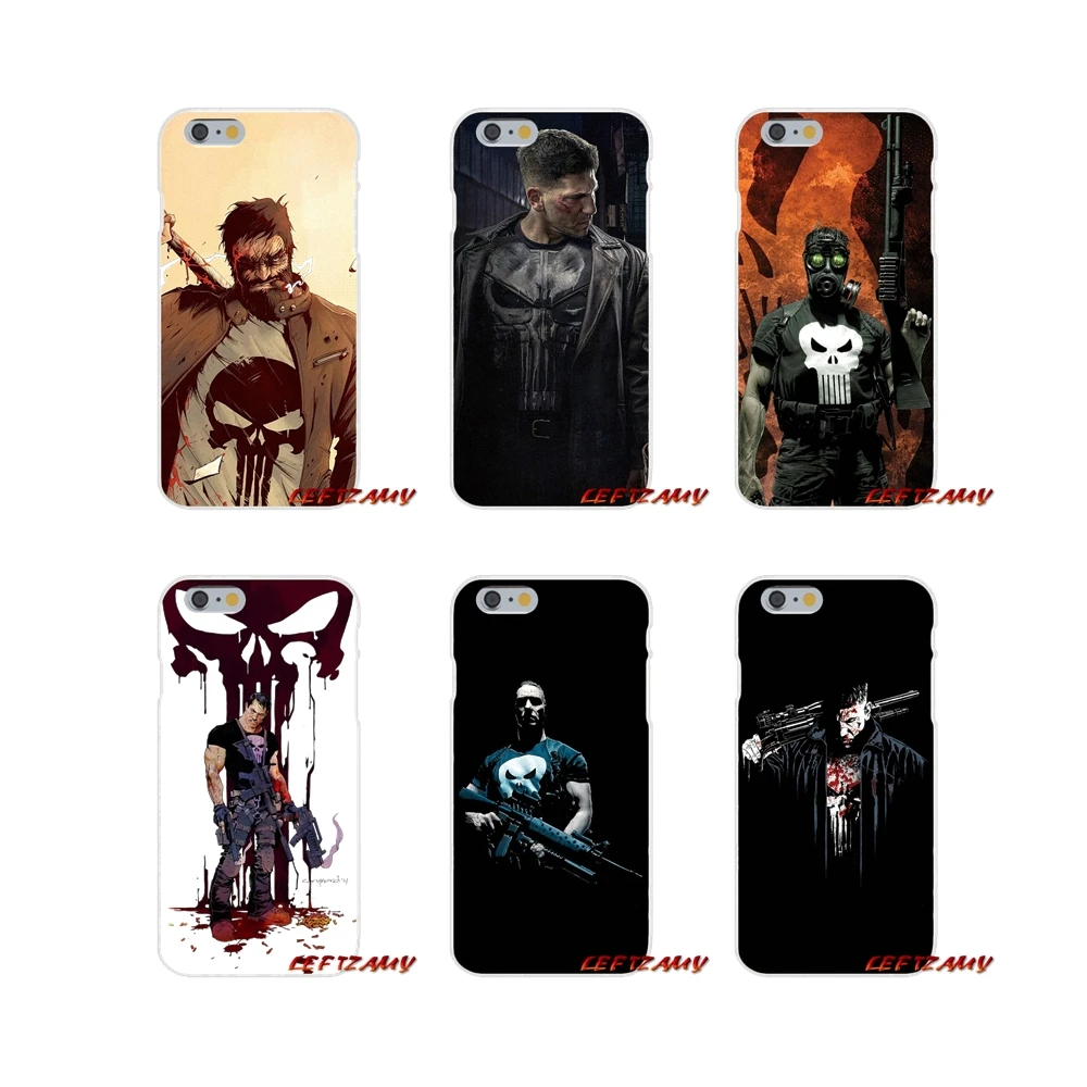 Мультфильм Marvel Каратель аксессуары чехлы для телефонов Чехлы Huawei P Smart Mate Y6 Pro P8 P9
