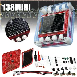 Мини цифровой осциллограф комплект предварительно припаянный DSO138 1MSa/s электронный Обучающий набор осциллографов + Прозрачный чехол