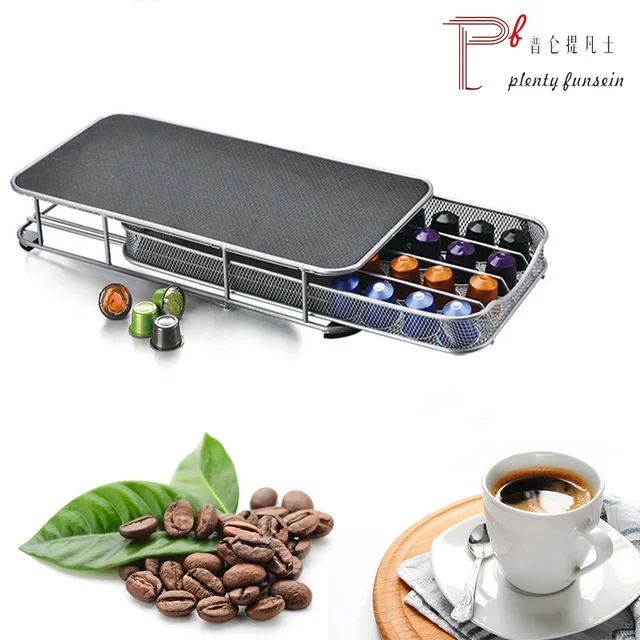 Cheap New Coffee Pod Holder Storage Drawer Coffee Capsules Organizer for 40pcs Nespresso Capsules for 40pcs rack coffees cups set Cheap New Coffee Pod Holder Storage Drawer Coffee Capsules Organizer for 40pcs Nespresso Capsules for 40pcs rack coffees cups set