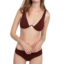 Страуса высокое качество женский пуш-ап уплотненный бюстгальтер пляжный женский чувствительный костюм для увеличения женской комфортной пляжной одежды