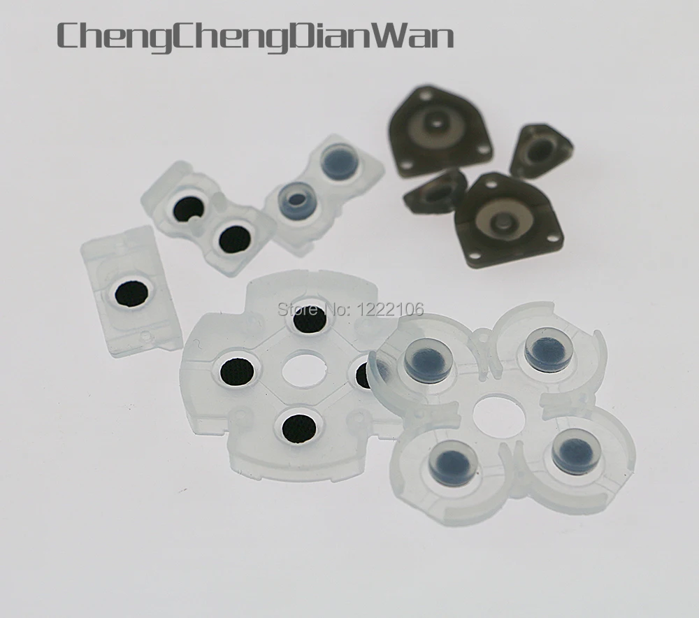

2sets/lot Silicone Conductive Rubber Pads Buttons Repair Replacement Part for Playstation 4 PS4 Controller