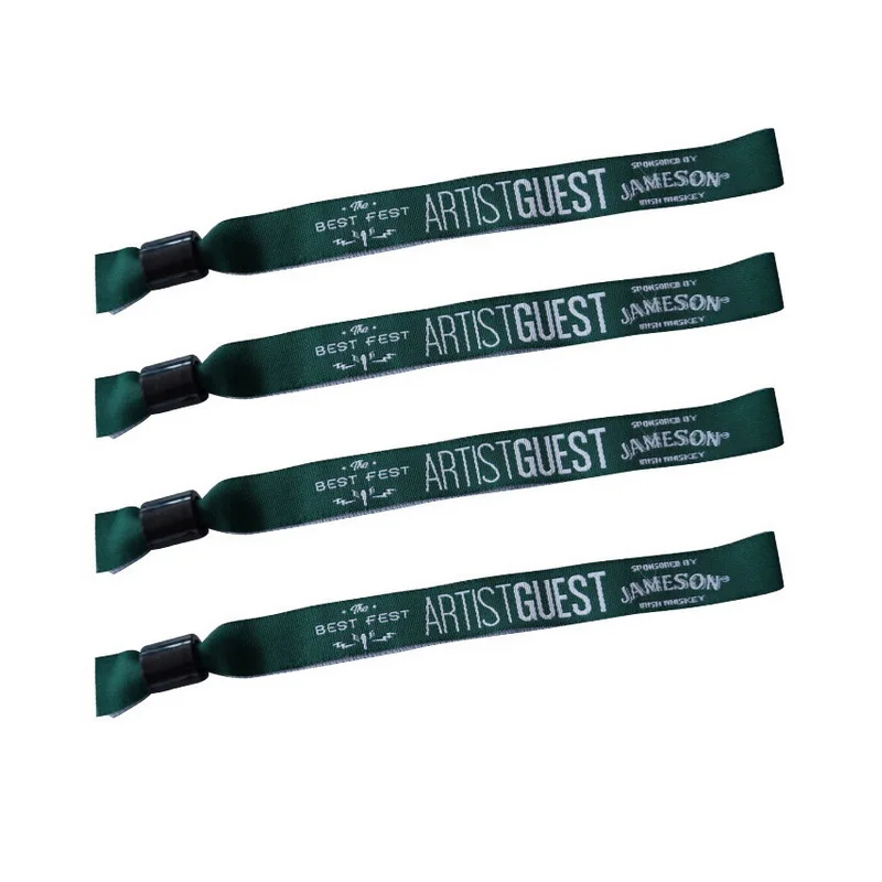 

YERLLSOM 100PCS 15*350mm heat transfer print fabric cloth wristbands with print pattern or logo for events FW19061605