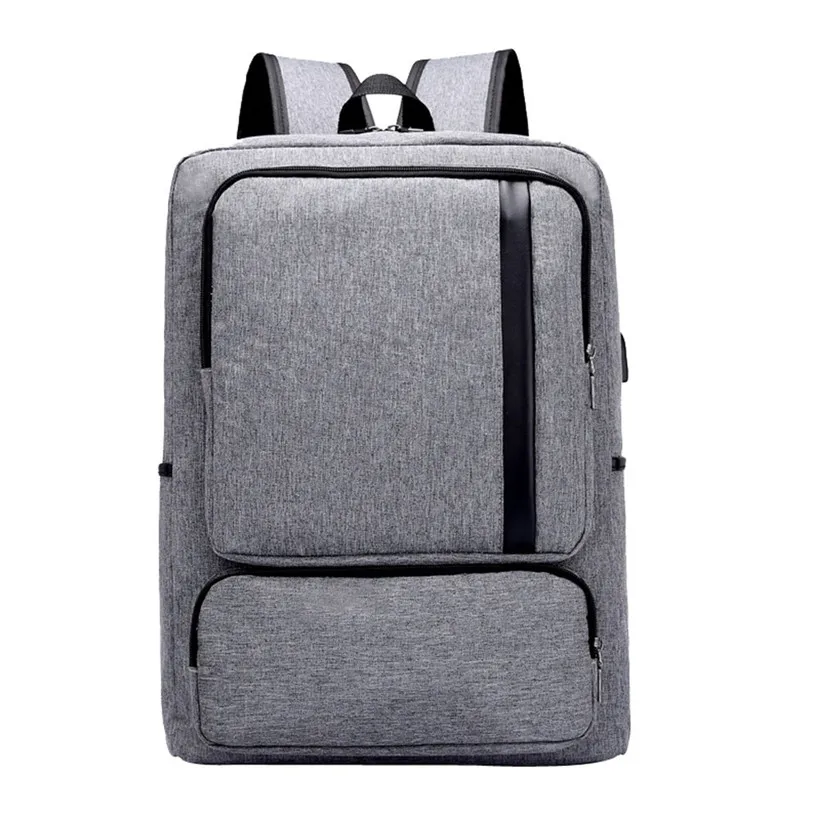 

Multifunction Computer USB Charging 15.6 inch Laptop Backpack Men School Bag Large Capacity Simple Style Anti-theft Pack