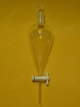 

24/40,500ml,Glass Pyriform Separatory Funnel,Pear Shape,PTFE Stopcock,drop Tube