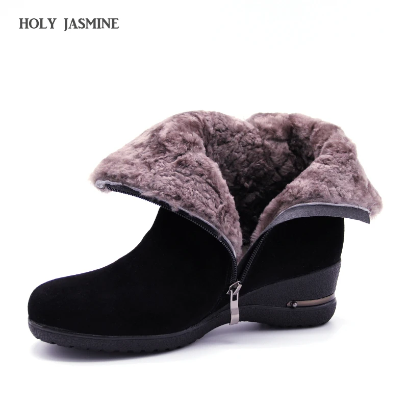 MORAZORA/ г. Ботинки из натуральной кожи наивысшего качества женские высококачественные Натуральная Овечья шерсть теплые зимние ботинки женские ботильоны