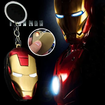 

Iron Man USB Electric Lighter Windproof Pulsed Plasma Tungsten Metal Lighters Electronic Cigarette Arc Lighter Gadgets for Men