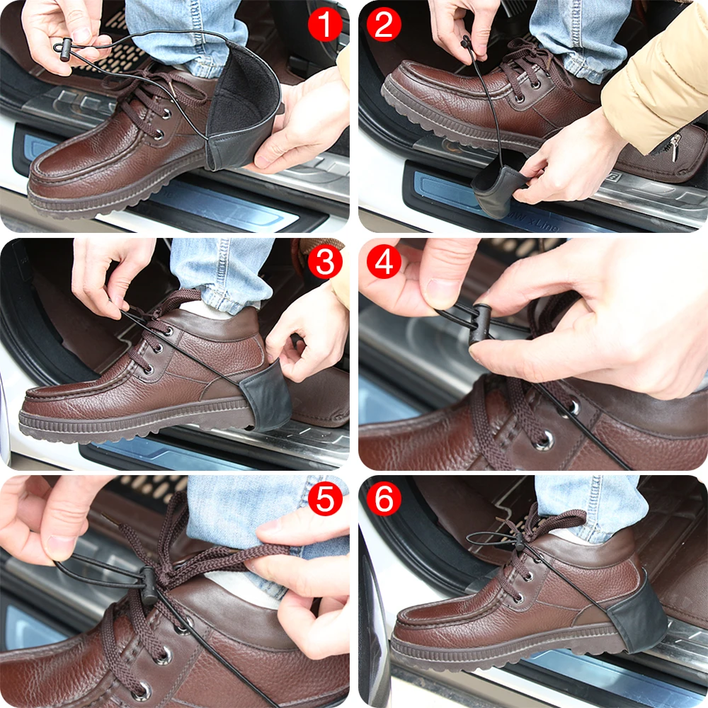 1 шт унисекс автомобильный аксессуар для вождения для предотвращения износа обуви для защиты Чехлы для пятки обувь защита пятки черный