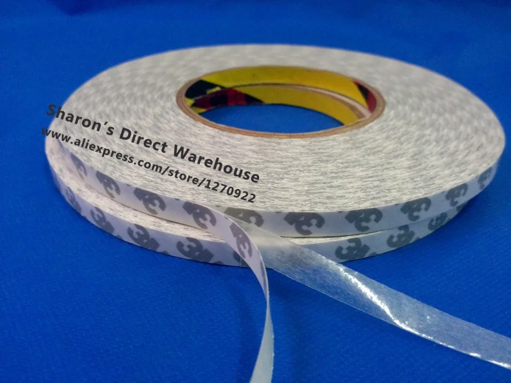 

1x 10mm*50 Meters 3M 9080 2 Sides Adhesive Tape High Temperature Resist for LED Strip, Auto Anti-bump Strip Adhesive