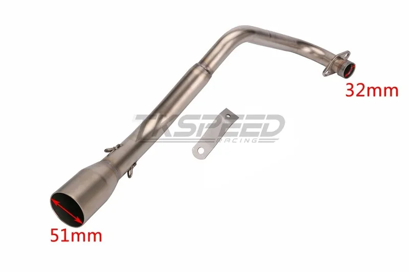 TKSPEED- Motorcycle Exhaust System Vent Pipe Stainless Fit for HONDA Grom MSX 125