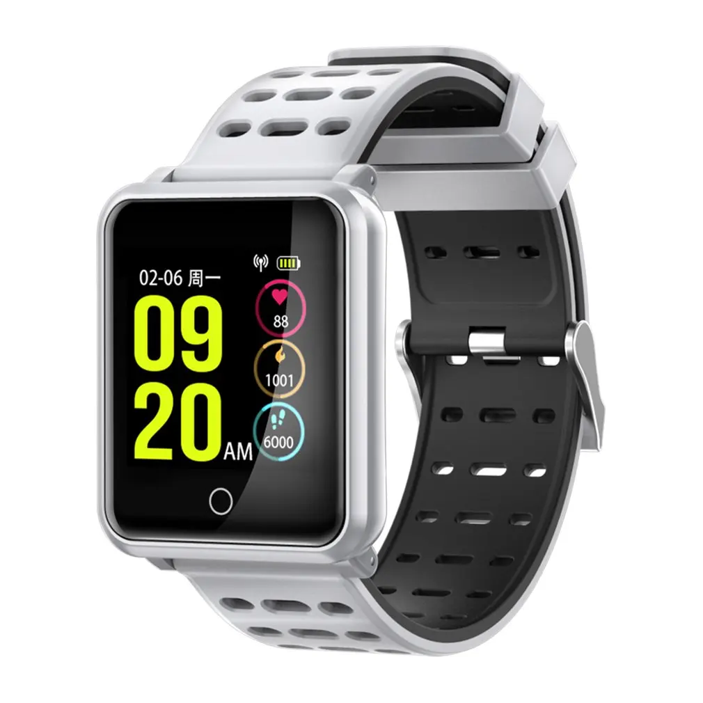 

IP68 Waterproof 1.3" Color Screen TF2 Smart Watch Blood Pressure Heart Oxygen Rate Monitor Pedometer Smart Bracelets